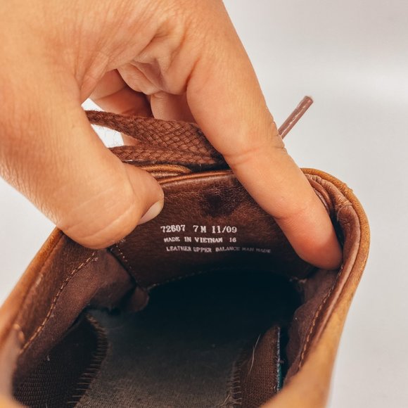 Clarks Genuine Leather Lace Up Loafer Shoes 7 - Picture 6 of 7